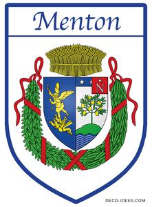 Sticker, Blason de MENTON