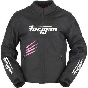 Furygan Rock Veste textile femme moto, noir-rose, taille XL pour Femmes