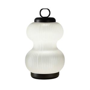 KANJI-Lampe à poser LED Verre Ø31cm Blanc