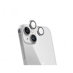 Force Glass - Protection écran Caméra - Couleur : Argent - Modèle : iPhone 15