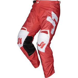Just1 J-Force Terra Pantalon Motocross, blanc-rouge, taille 44