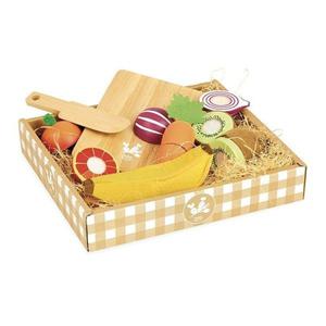 Jouet en bois Dinette Set de Fruits & Légumes à découper Vilac - J