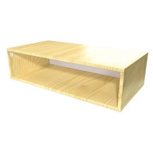 Cube de rangement bois 100x50 cm Miel