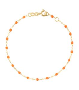 Gigi Clozeau - Femme - Bracelet Or Jaune et Perles de résine - Orange