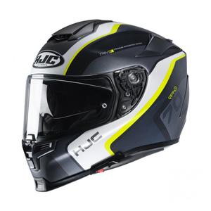 Casque intأ gral HJC RPHA 70 Kroon MC4HSF gris/noir/blanc/jaune fluo/p
