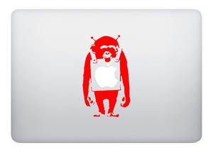 Sticker pour Macbook, singe sandwich
