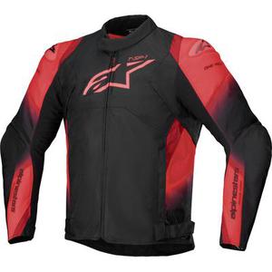 Alpinestars T-SP 1 V2 Veste textile de moto imperméable, noir-rouge, taille S
