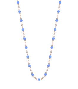Gigi Clozeau - Collier Or rose et Perles de résine 42 cm - Bleu