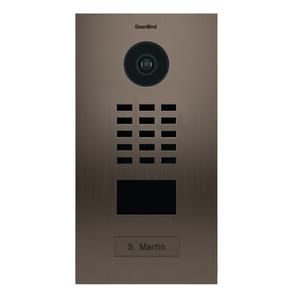 Portier vidéo IP avec lecteur de badge RFID - Doorbird D2101BV Bronze