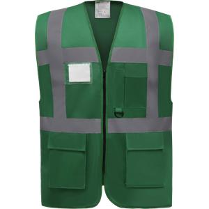 Gilet de travail RETRO multipoches vert