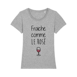 T-shirt Femme - Fraîche Comme Le Rosé - Gris Chiné - Taille M