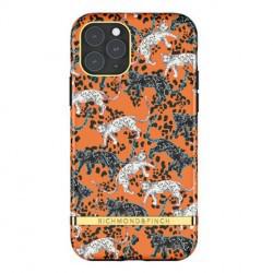Richmond & Finch - Coque Rigide Orange Leopard - Couleur : Orange - Modèle : iPhone 12 Pro Max