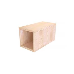 Cube de rangement bois 25x50 cm 25x50 Vernis Naturel