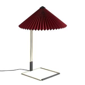 MATIN LARGE-Lampe à poser LED Coton/Métal H52cm Rouge