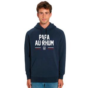 Sweat À Capuche Homme - Papa Au Rhum - Navy - Taille L