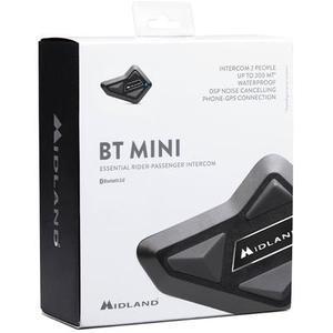 MIDLAND BT Mini Bluetooth Système de communication Unique Pack, noir