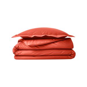 HOUSSE DE COUETTE UNIE EN PERCALE DE COTON