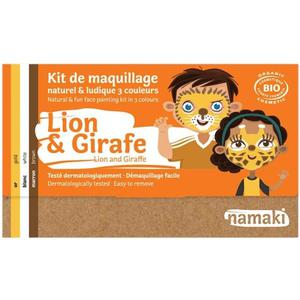 Mini coffret Maquillage Namaki 3 couleurs Lion & Girafe
