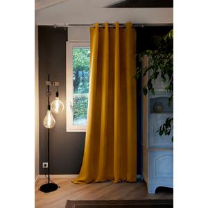 KEEPER - Rideau Thermique Occultant 140x280cm Coloris Moutarde
