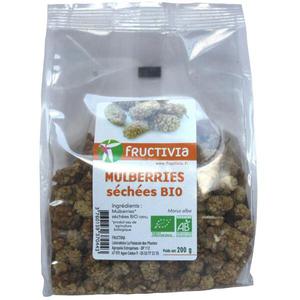 Mulberry bio blanches - morus alba - sachet de 200 g - Lot de 10
