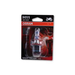 Lampe à incandescence OSRAM H11, NIGHT RACER 110, 12V 55W PGJ19-2, blanc