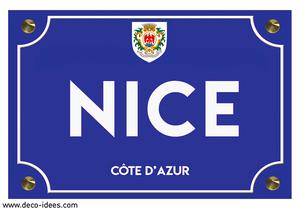 Sticker plaque de rue, NICE