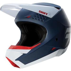Shift WHIT3 Casque de motocross, bleu, taille XS