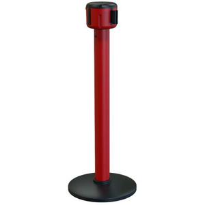 Poteau à sangle rétractable MSTANDARD 6 m - Rouge
