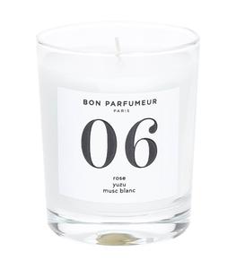 Bon Parfumeur - Bougie parfumée 06 Rose, Yuzu et Musc Blanc - Blanc