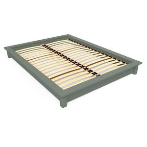 Lit futon 2 places bois massif Solido - 160x200 160x200 Gris