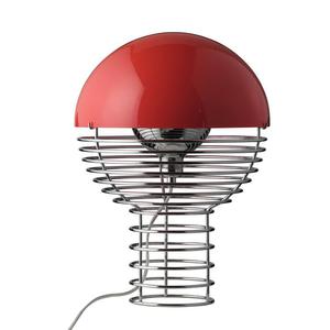 WIRE-Lampe à poser Métal H42cm Rouge