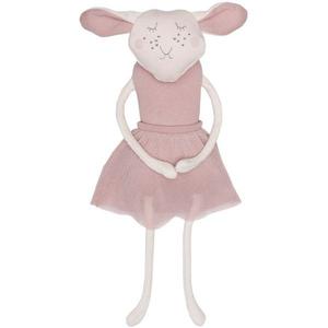 Doudou Peluche Mouton Ballerine en Tutu Rose 30 cm Wooly Organic