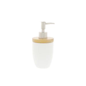 DISTRIBUTEUR DE SAVON EN GRÈS ET BAMBOU