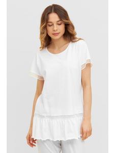 FERAUD - Pyjama manches courtes blanc COTON