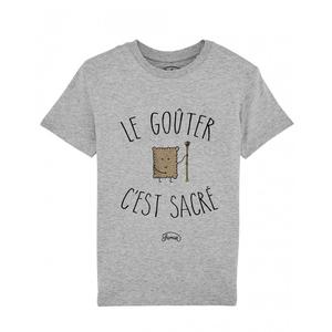 Tshirt Enfant Le Gouter C'est Sacre - Gris Chine - Taille 10 ans