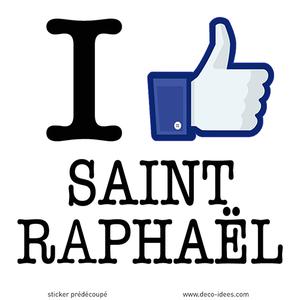 Sticker I LIKE SAINT RAPHAEL