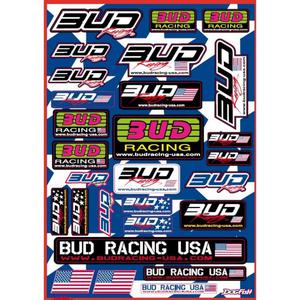 Planche d†autocollants Bud Racing Bud/USA