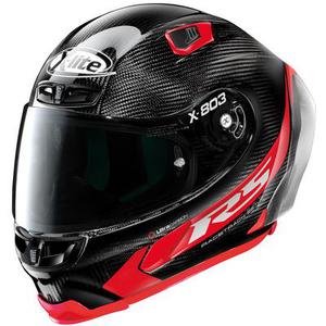 X-Lite X-803 RS Ultra Carbon Hot Lap casque, noir-rouge, taille L