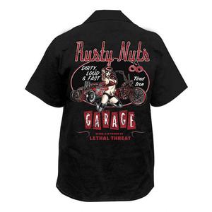 Chemise de travail homme Lethal Threat Rusty Nuts noir- 3XL