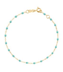 Gigi Clozeau - Femme - Bracelet Or Jaune et Perles de résine - Bleu