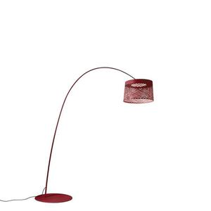 TWIGGY GRID-Lampadaire d'extérieur LED Fibre de verre H215cm Rouge