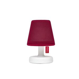 EDISON THE PETIT HOODIE-Lampe à poser LED avec Abat jour Polyester rechargeable H25cm Rouge