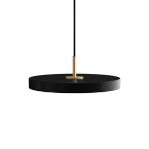 ASTERIA PLUS MINI-Suspension LED Métal/Acrylique variateur Top doré Ø31cm Noir