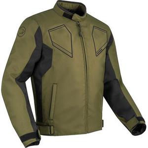 Bering Asphalt Veste textile moto, vert-brun, taille L