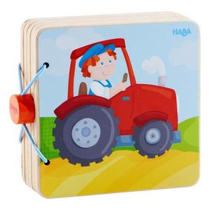 Livre bébé en bois 'Mon tracteur à la Ferme' HABA - Jouets Haba