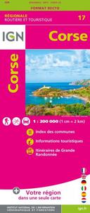 Carte Routière et Touristique NR17 - Corse - 1/200 000