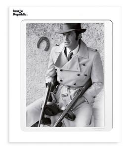 Image Republic - Affiche La Galerie "Belmondo Borsalino 1969" 40 x 50 cm - Blanc