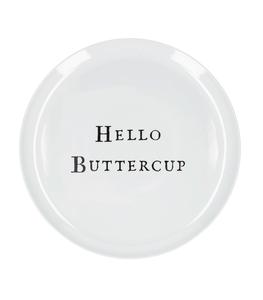 Sugarboo & Co. - Assiette en mélamine "Hello Buttercup" - Blanc