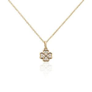 Collier Rhosyn Plaqué Or Jaune Oxyde De Zirconium