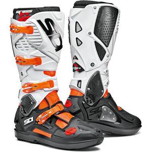 Sidi Crossfire 3 SRS Bottes Motocross, noir-blanc-orange, taille 45